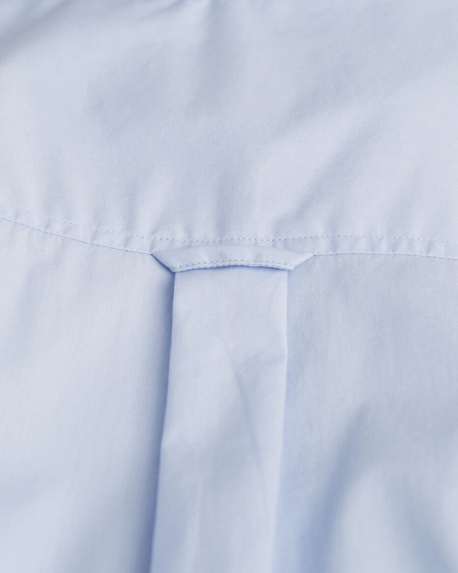 camisa clásica de popelina de corte relajado - azul claro