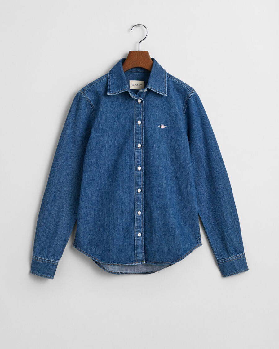 camisa vaquera de corte regular - Índigo
