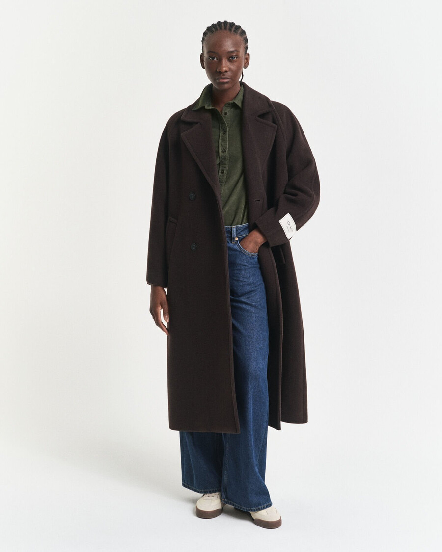 camisa de pana de corte regular - verde musgo oscuro