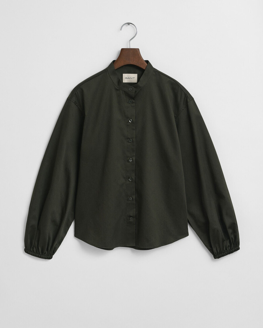 blusa de algodón - verde musgo oscuro