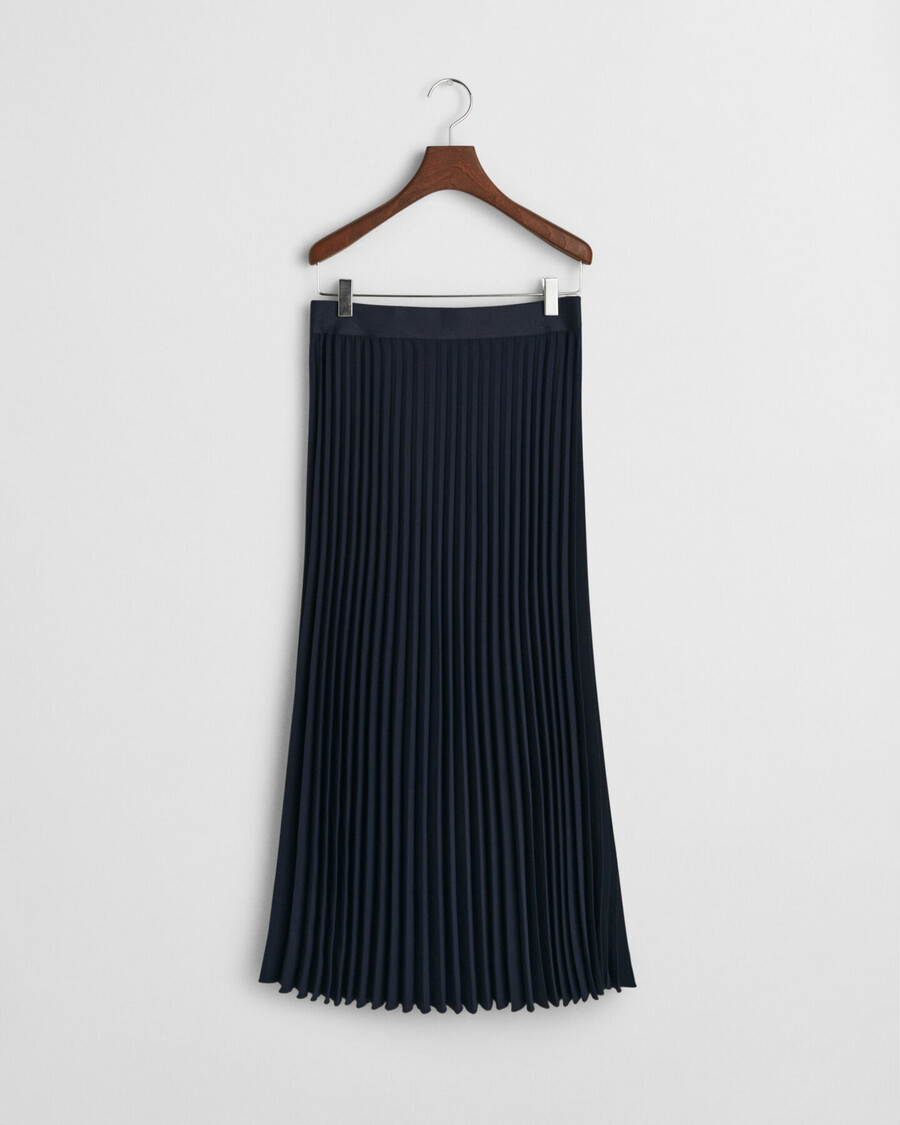 falda plisada midi - azul noche