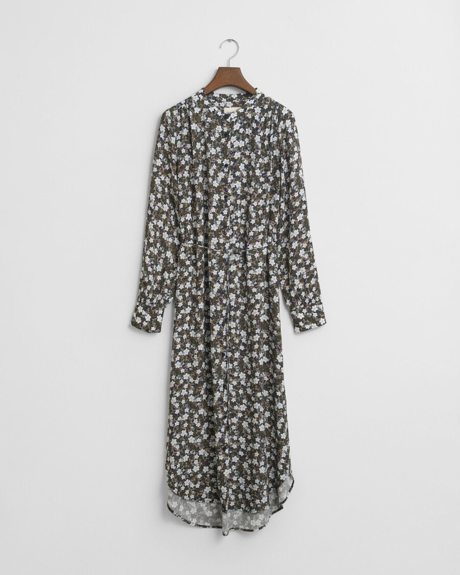 vestido con estampado floral - azul clásico