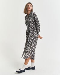 vestido con estampado floral - azul clásico