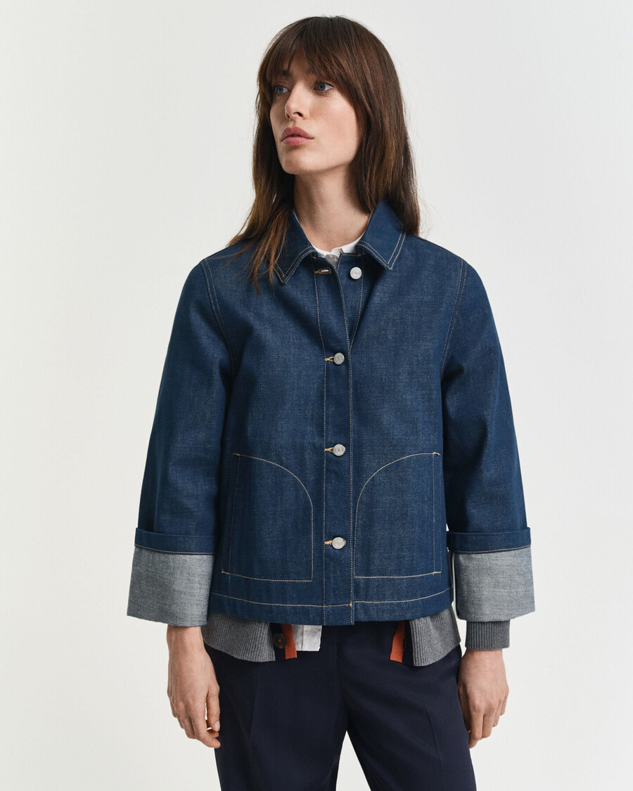 chaqueta vaquera - azul medio