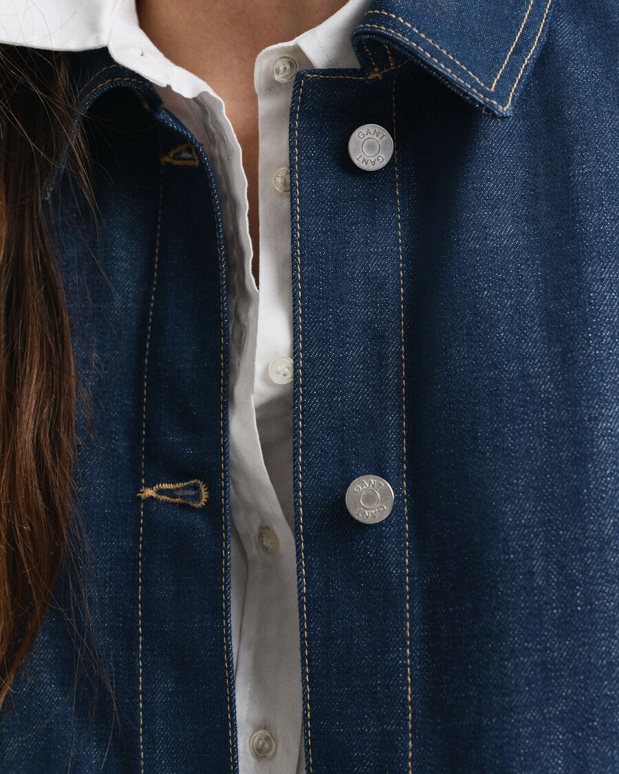 chaqueta vaquera - azul medio