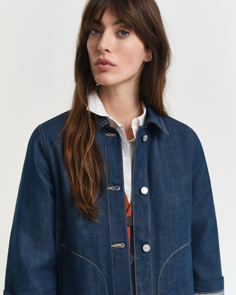 chaqueta vaquera - azul medio