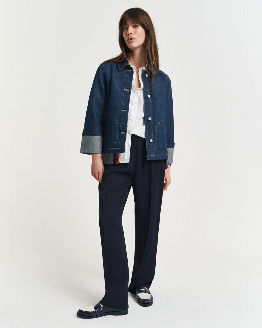 chaqueta vaquera - azul medio