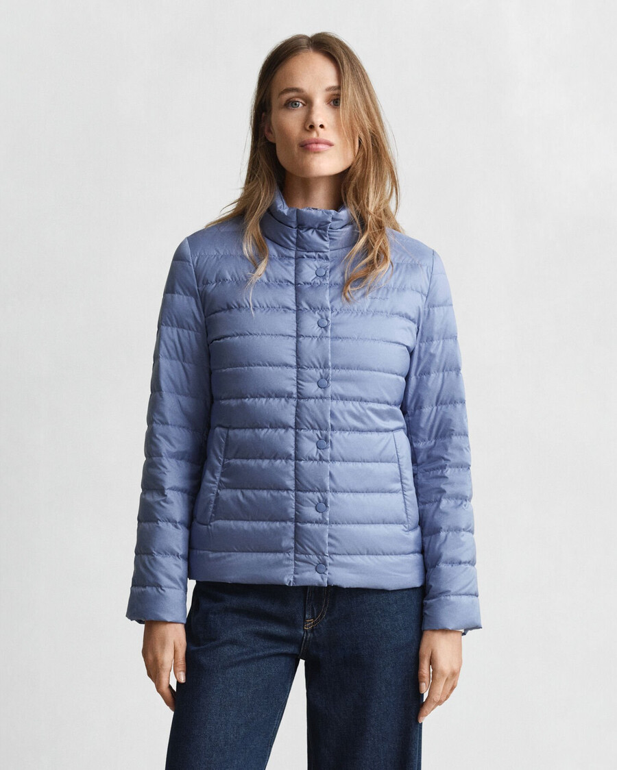 chaqueta ligera de plumas - denim descolorido