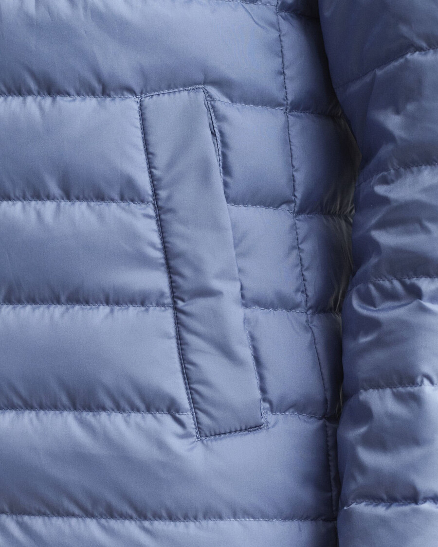 chaqueta ligera de plumas - denim descolorido