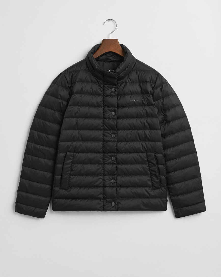 chaqueta ligera de plumas - negra