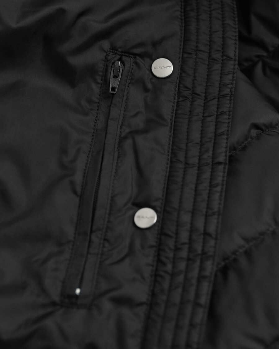 chaqueta ligera de plumas - negra