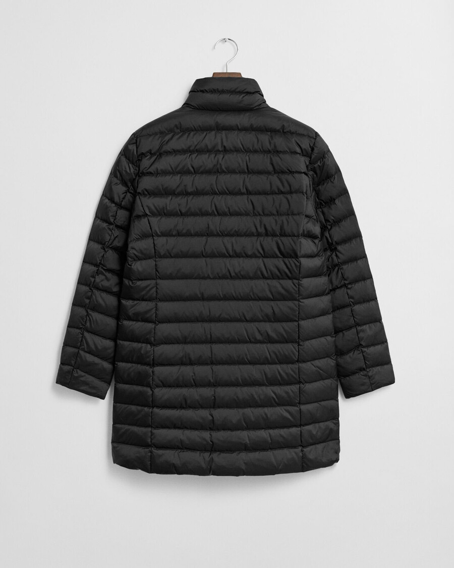 abrigo ligero de plumas - negro