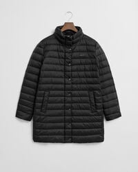 abrigo ligero de plumas - negro