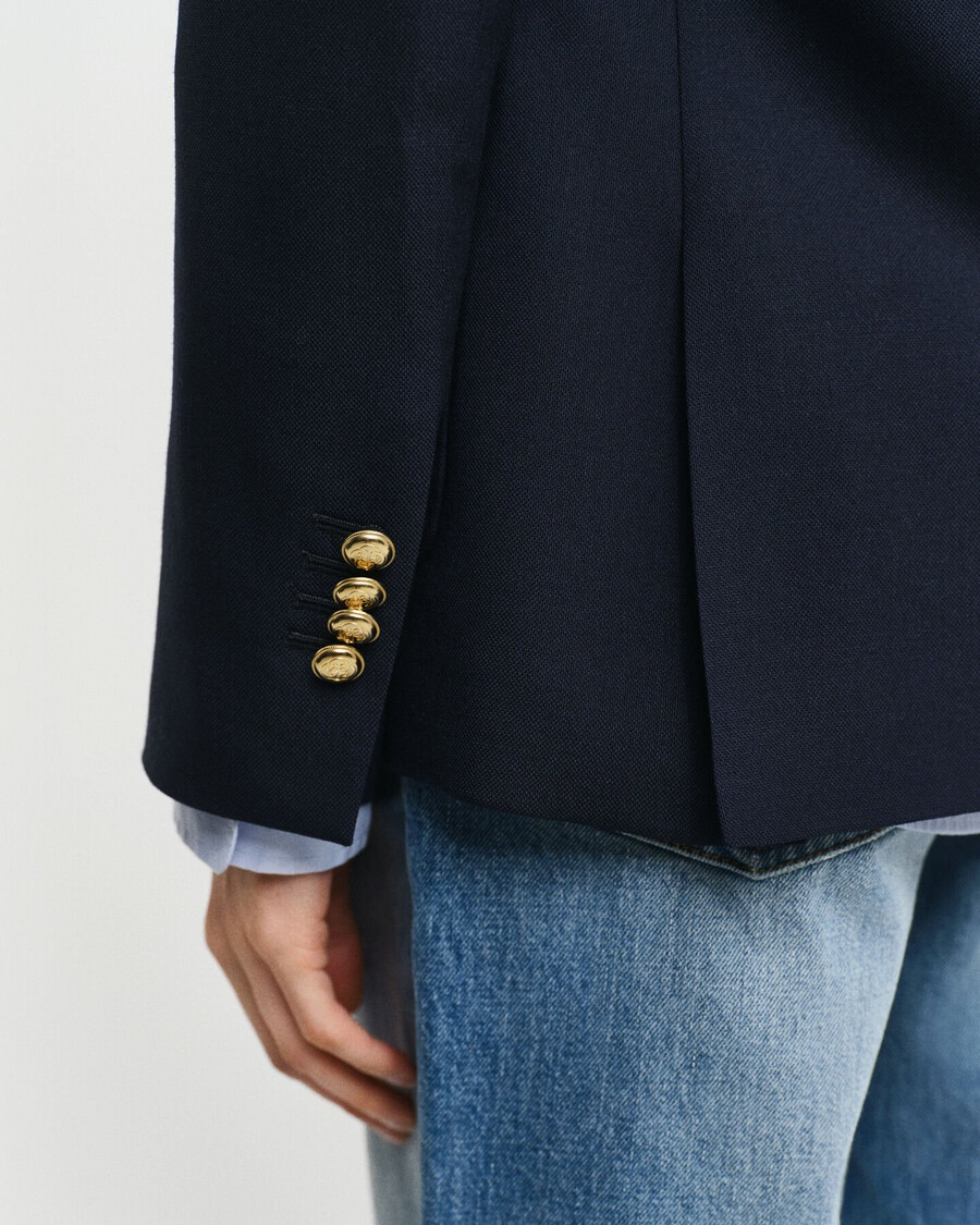 blazer club de corte slim - azul noche