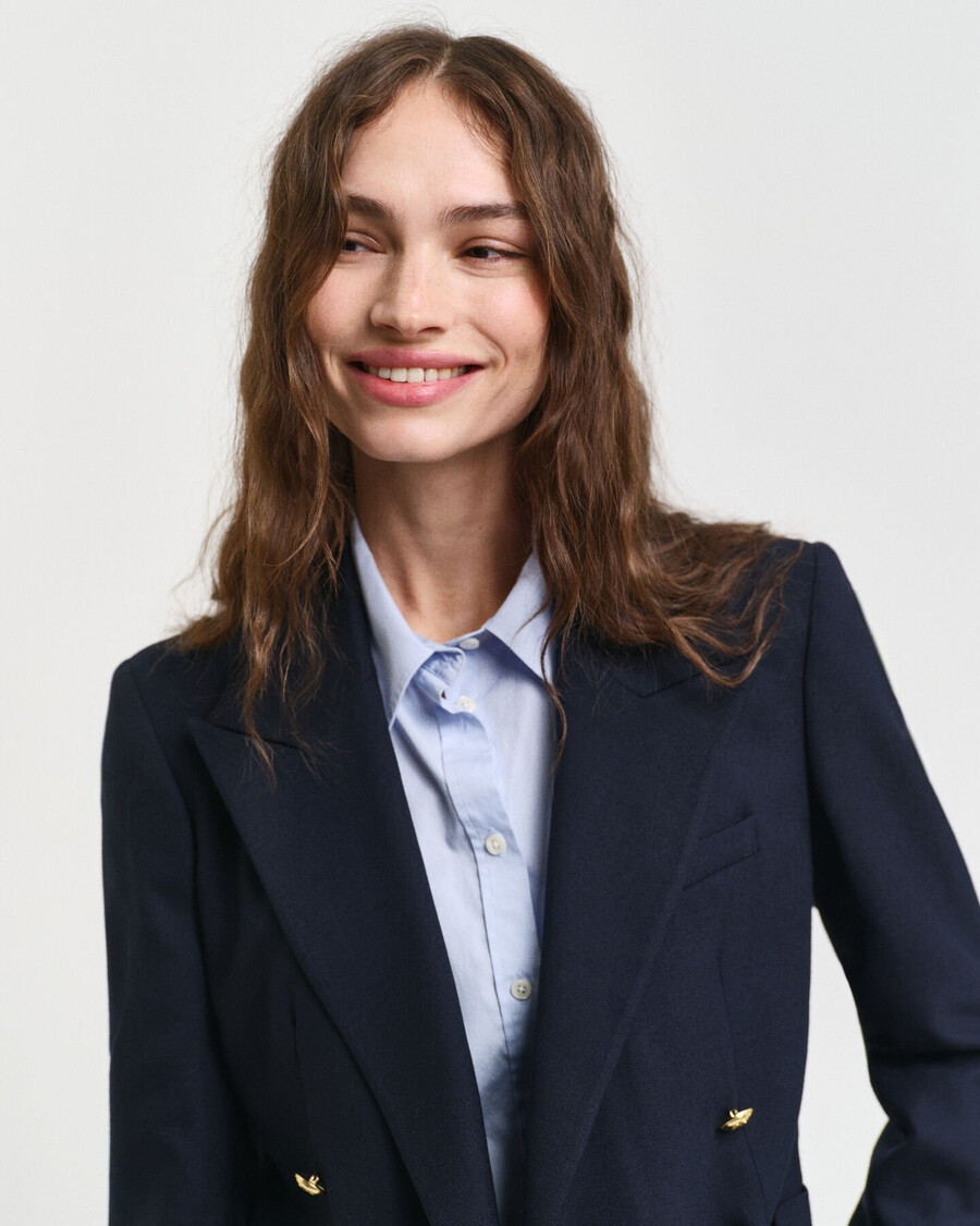 blazer club de corte slim - azul noche