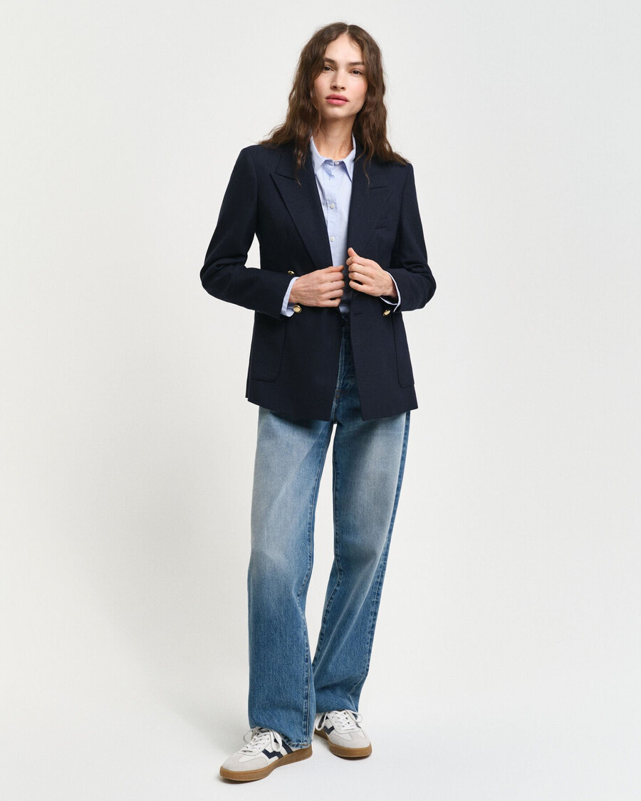 blazer club de corte slim - azul noche