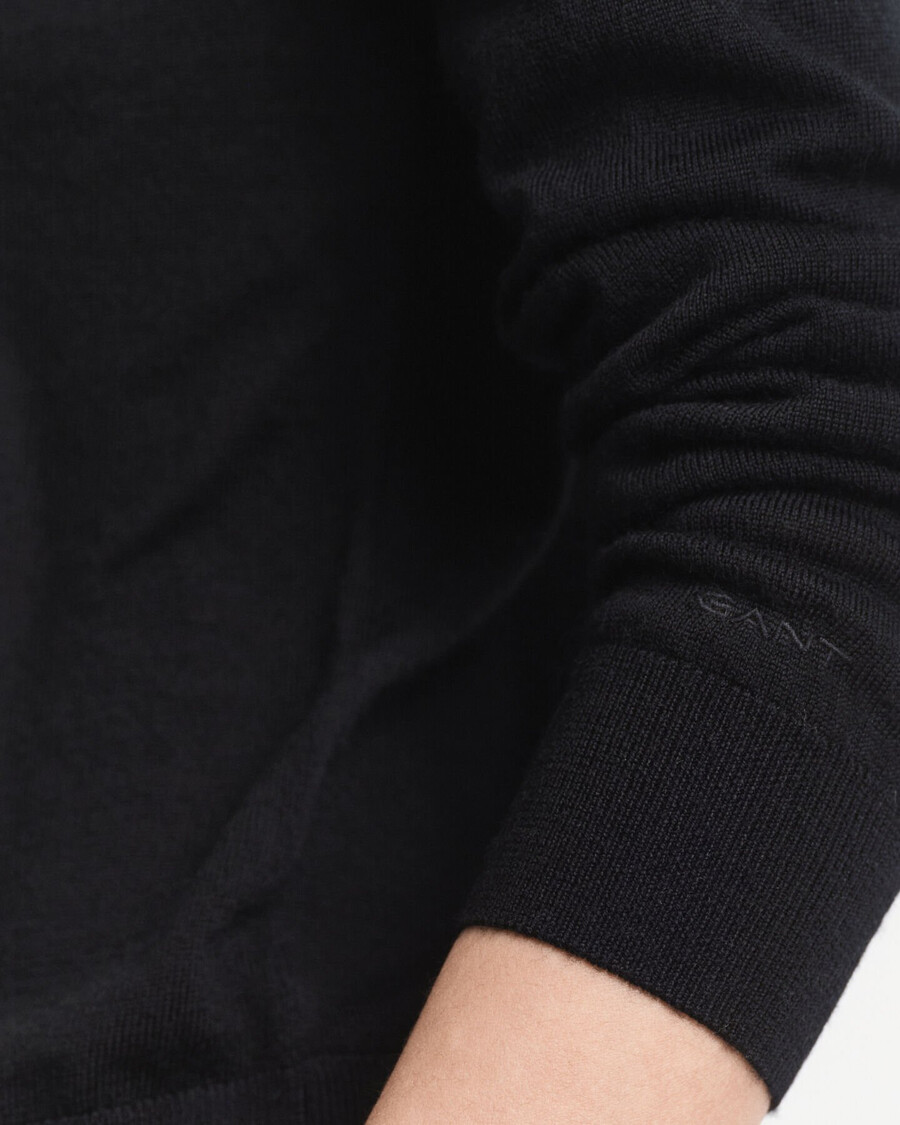 cárdigan de lana merino extrafina - negro