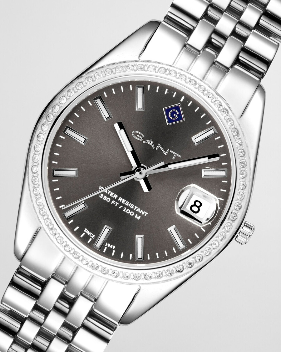 reloj sussex mini bijou - gris piedra