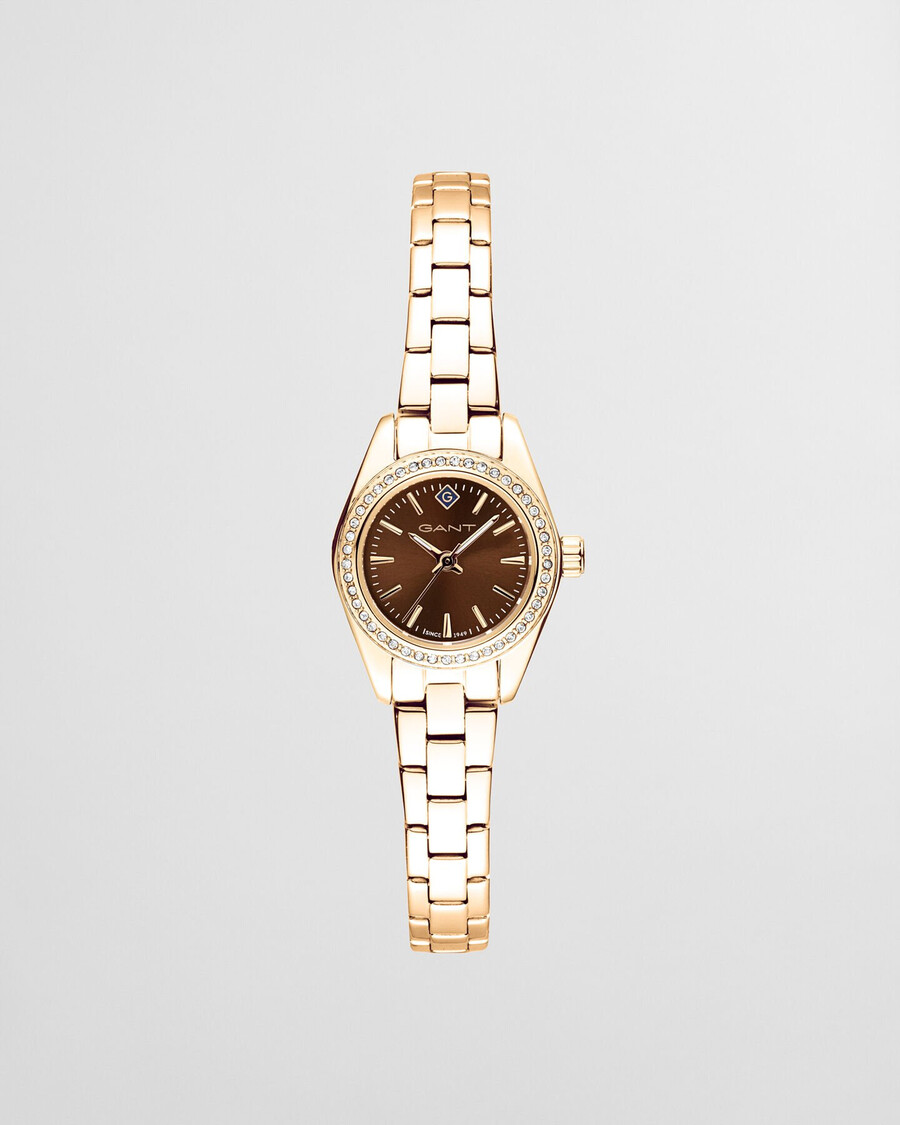 reloj fairhaven bijou - marrón