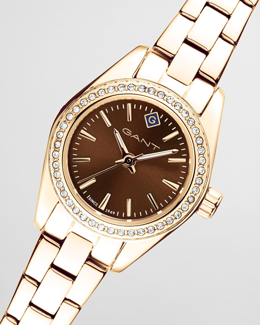 reloj fairhaven bijou - marrón