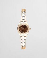 reloj fairhaven bijou - marrón