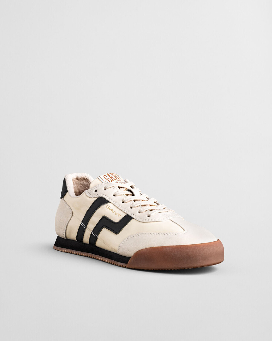 zapatillas de ante beylana - beige topo