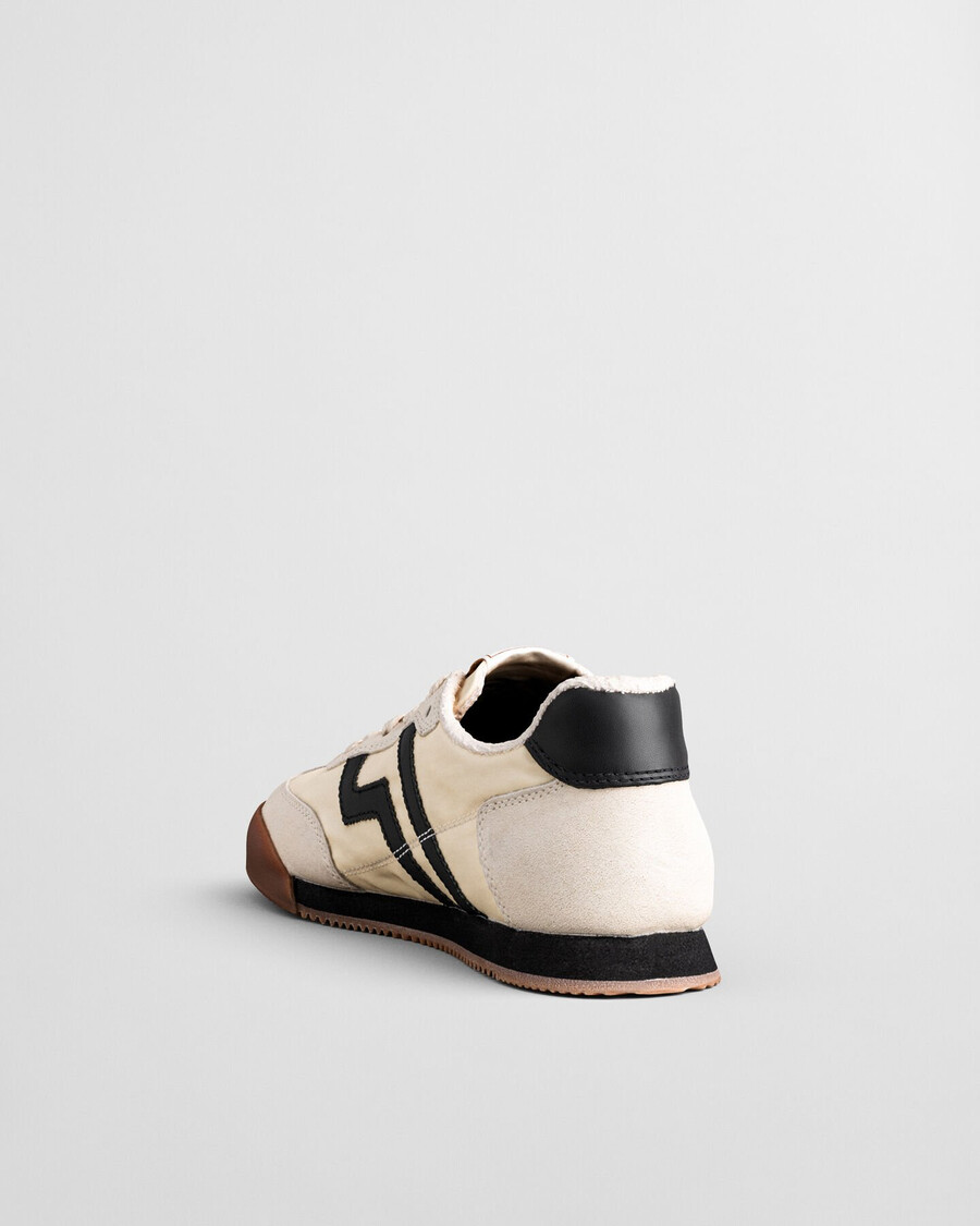 zapatillas de ante beylana - beige topo