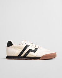 zapatillas de ante beylana - beige topo
