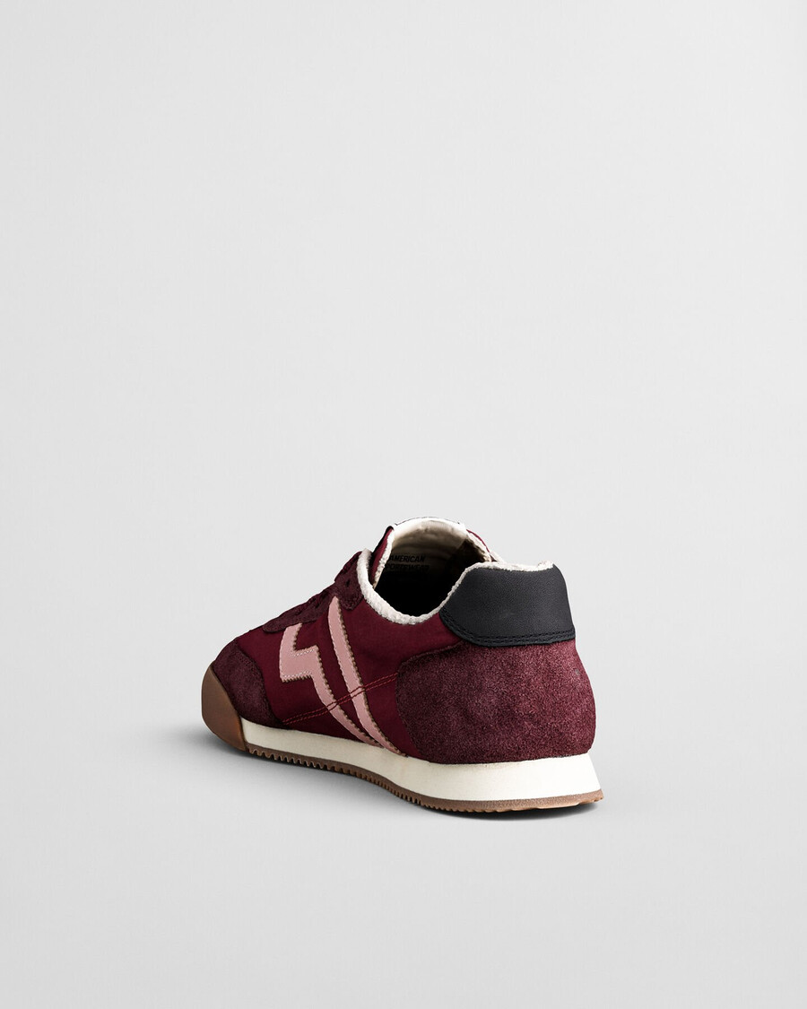 zapatillas de ante beylana - vino ciruela