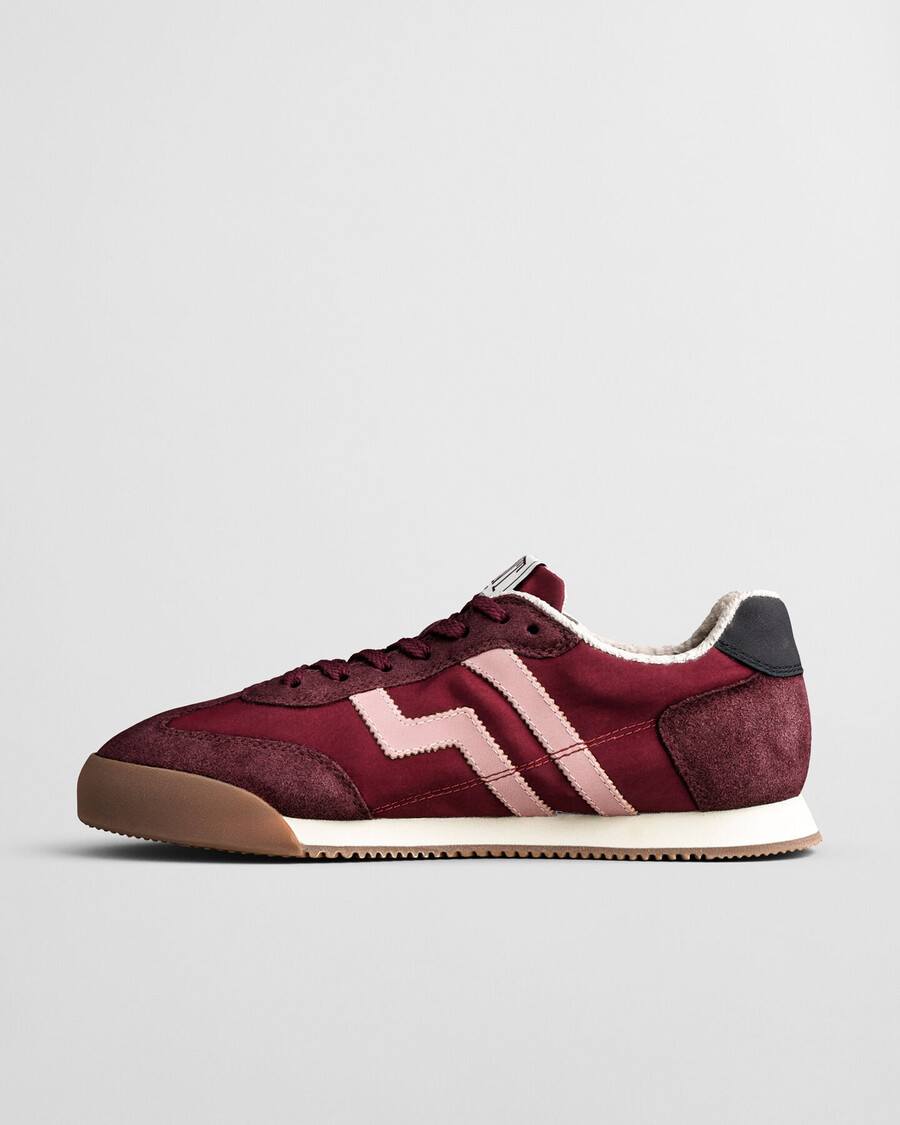 zapatillas de ante beylana - vino ciruela