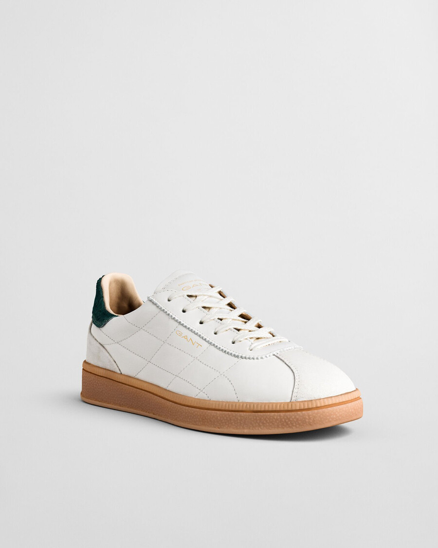zapatillas cuzima de piel acolchada - blanco