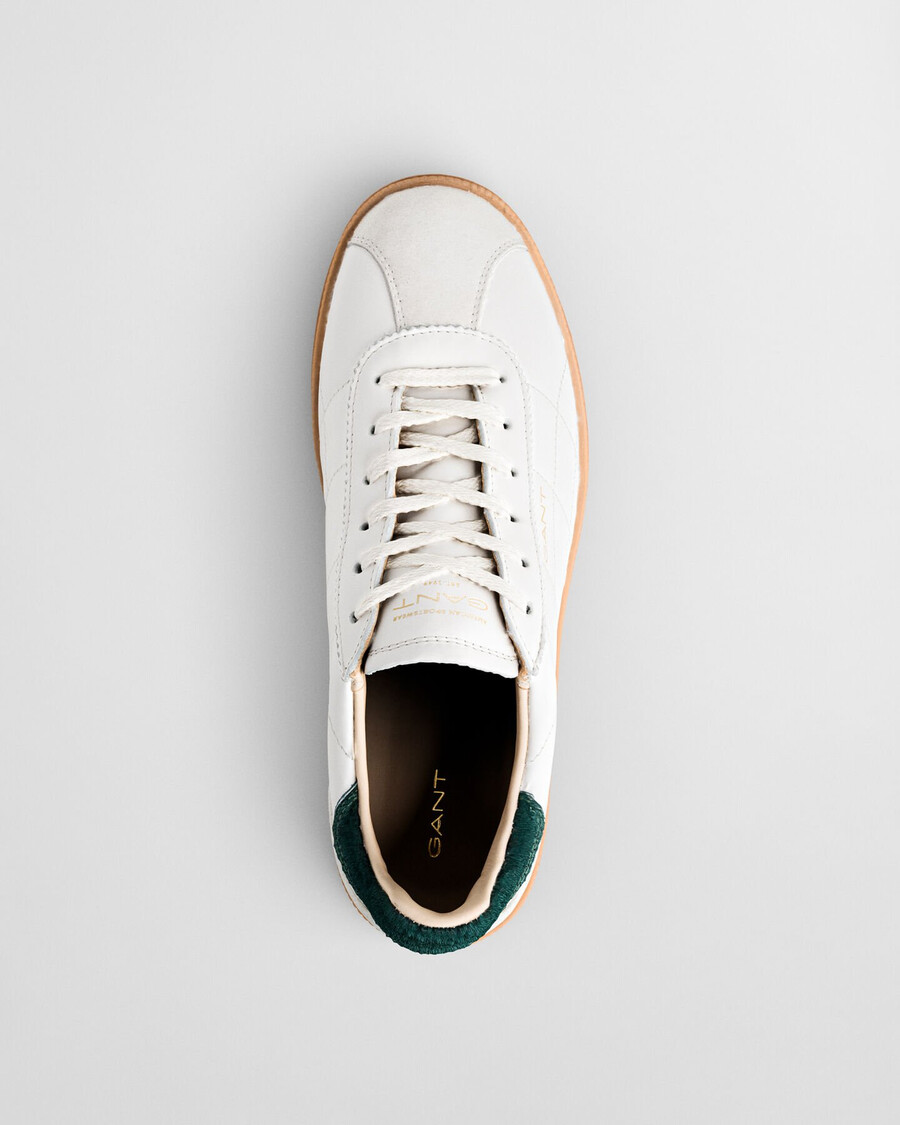 zapatillas cuzima de piel acolchada - blanco