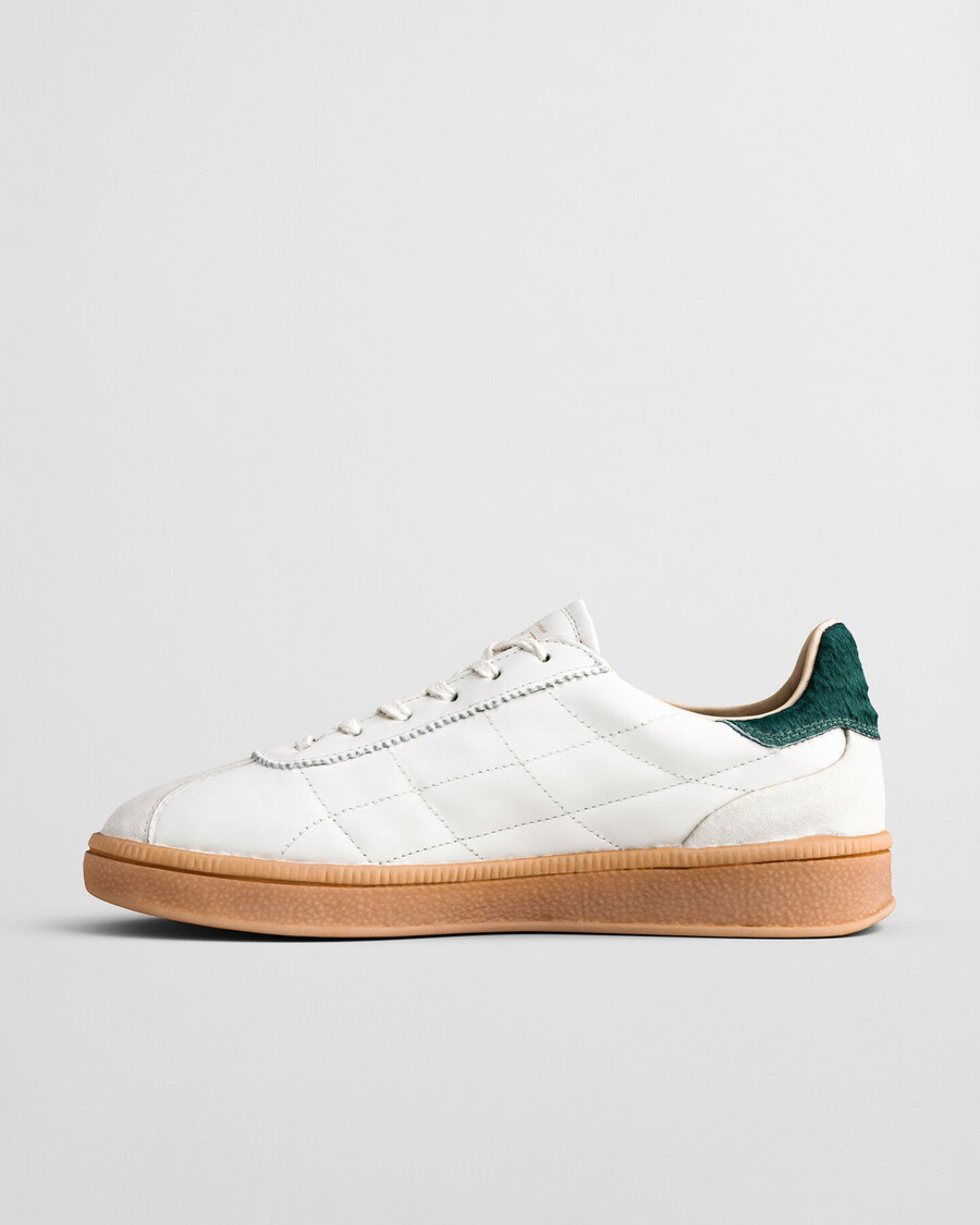 zapatillas cuzima de piel acolchada - blanco