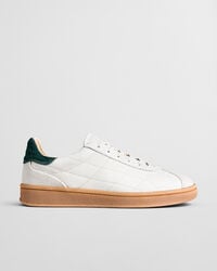 zapatillas cuzima de piel acolchada - blanco
