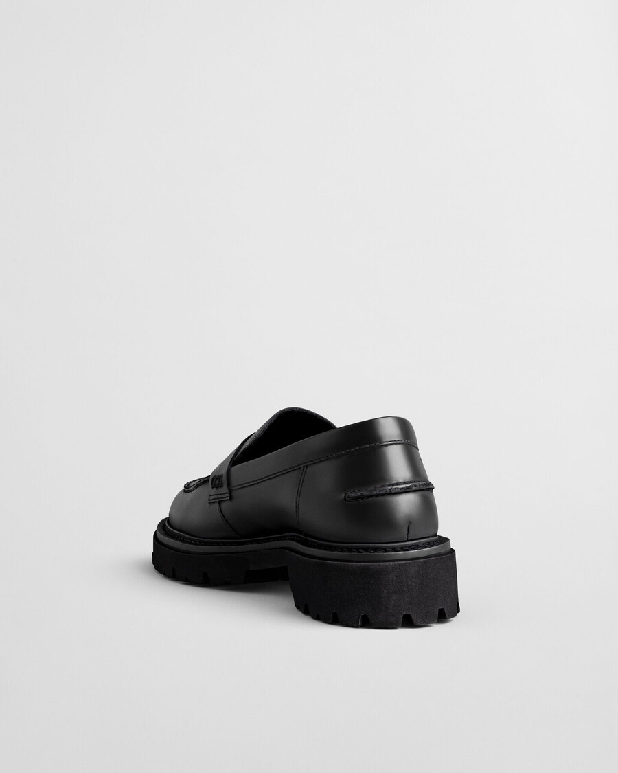 mocasines de cuero ivyhill - negro