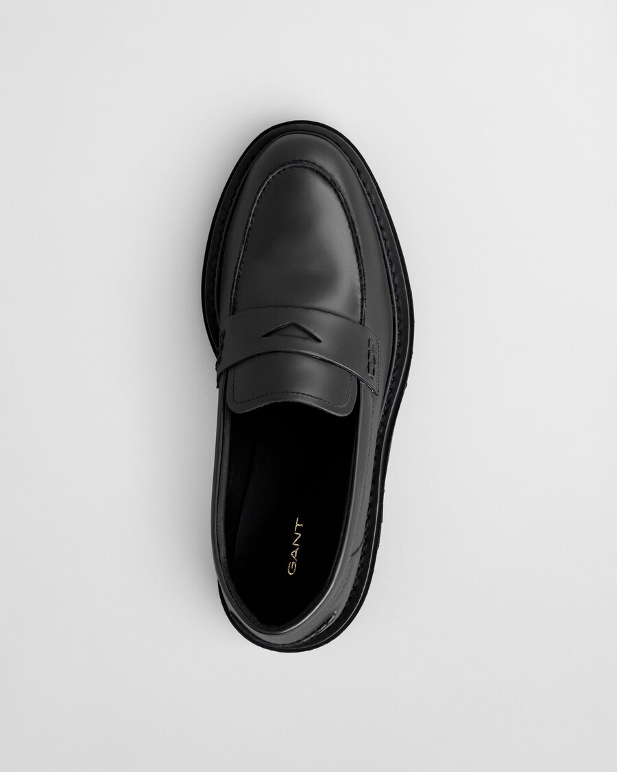 mocasines de cuero ivyhill - negro