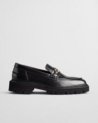 mocasines de cuero ivyhill - negro