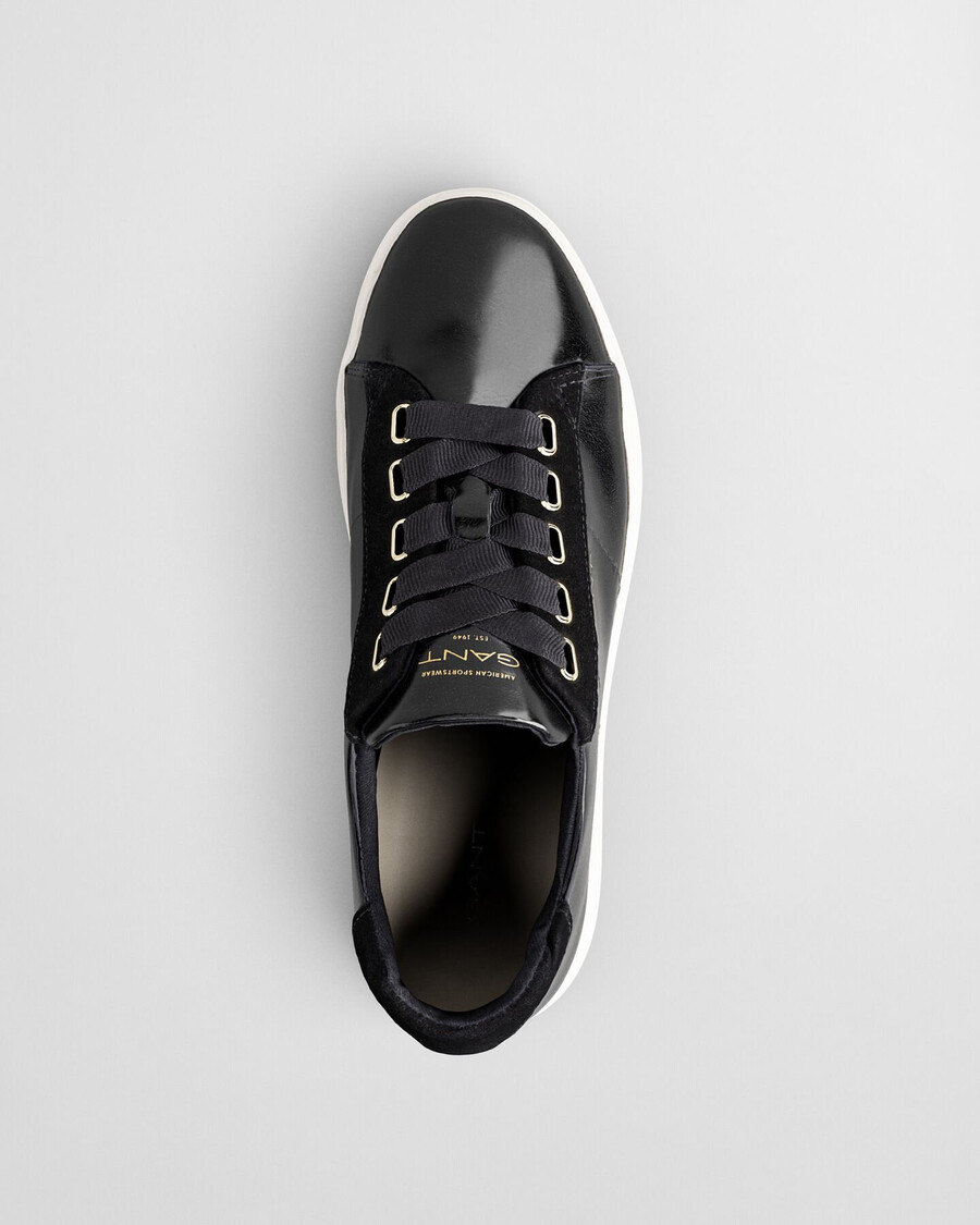 zapatillas avona de piel naplack - negro Ébano