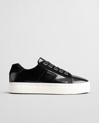 zapatillas avona de piel naplack - negro Ébano