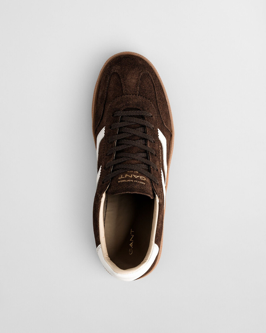 zapatillas de ante cuzima - marrón whisky