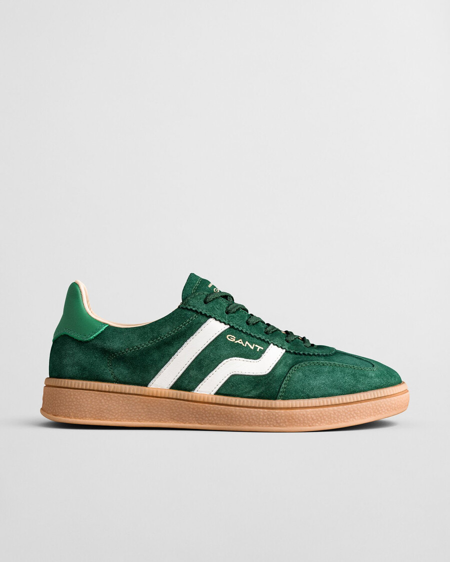 zapatillas de ante cuzima - verde pino