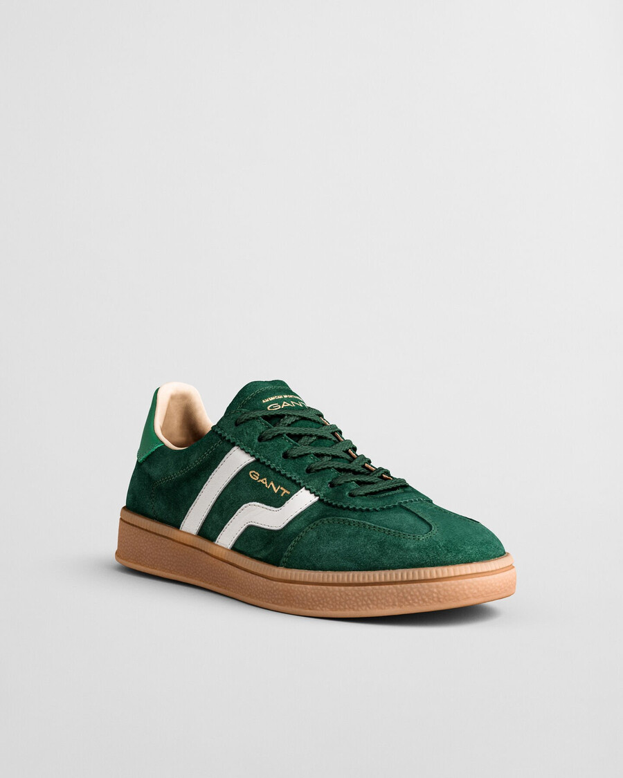 zapatillas de ante cuzima - verde pino