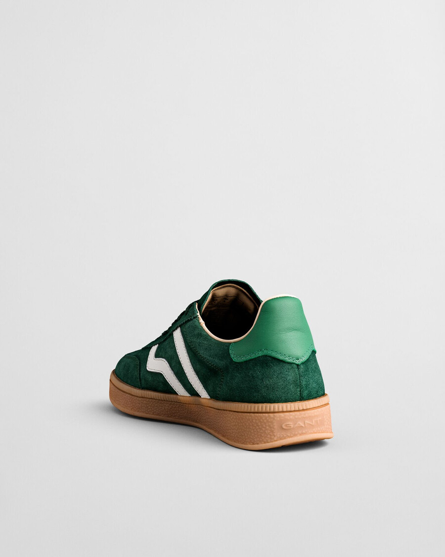 zapatillas de ante cuzima - verde pino