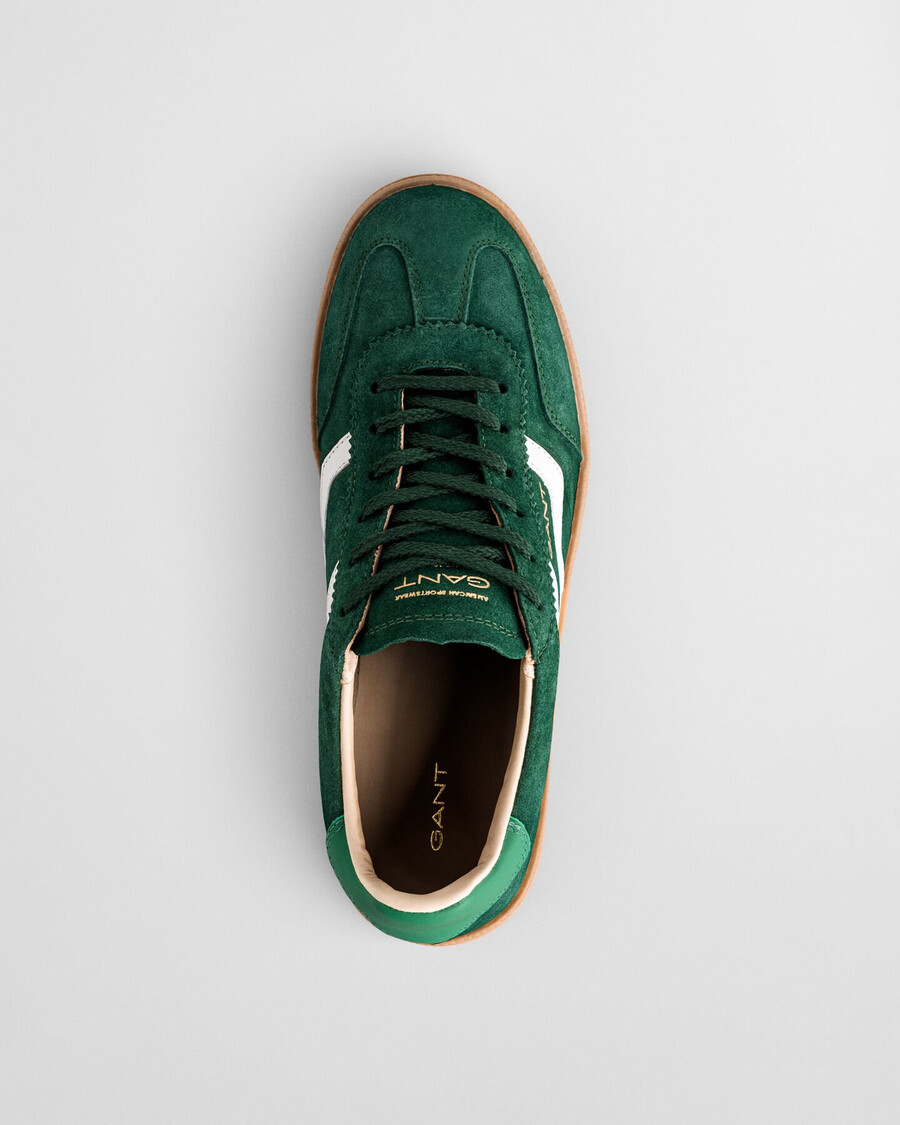 zapatillas de ante cuzima - verde pino
