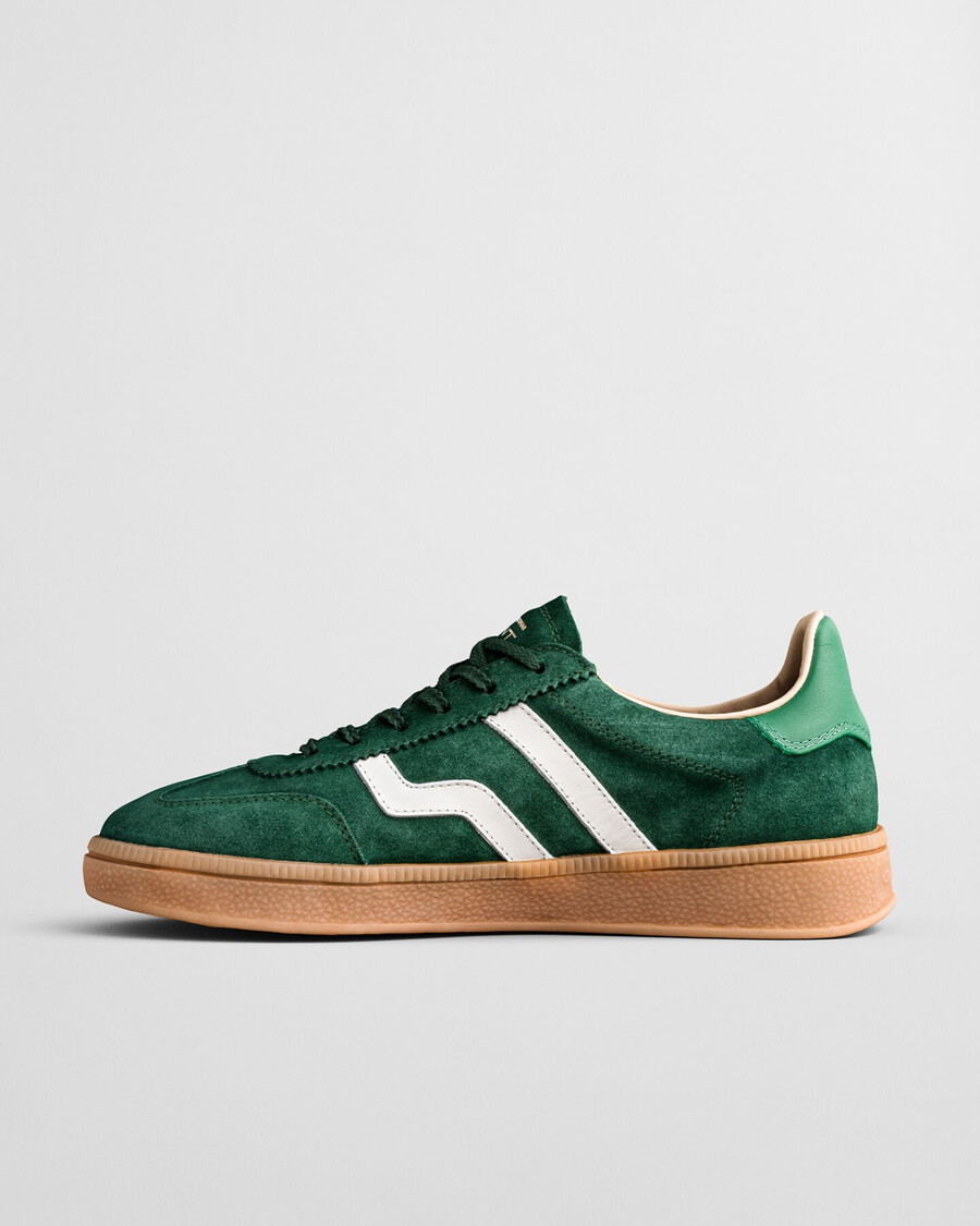 zapatillas de ante cuzima - verde pino