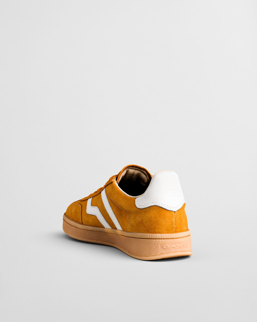 zapatillas de ante cuzima - amarillo liso