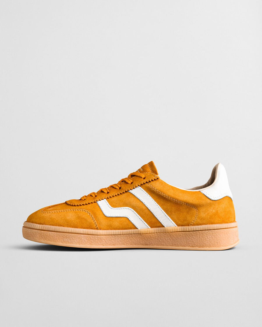 zapatillas de ante cuzima - amarillo liso