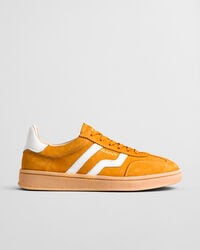 zapatillas de ante cuzima - amarillo liso