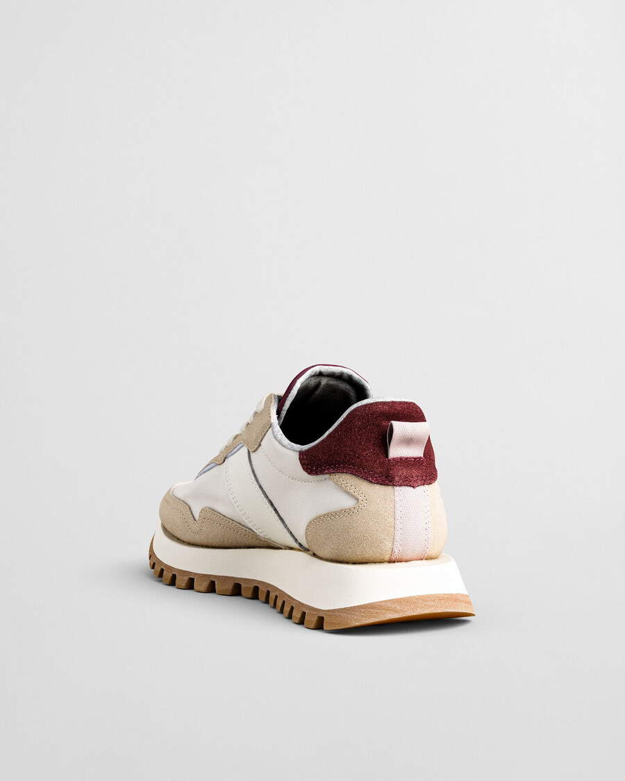 zapatillas caffay de ante y nailon - arena seca