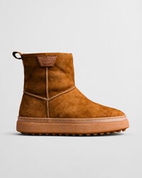 botas de media caña snowhill - coñac